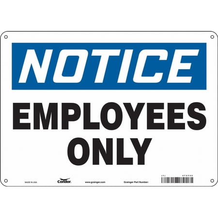 

Condor Safety Sign 10 inx14 in Polyethylene 472F52 472F52 ZO-G5499361