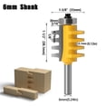 thumbnail image 2 of Rail Reversible Finger Joint Glue Router Bit Cone Tenon Woodwork Cutter Power Tools Wood Router Cutter, 2 of 8