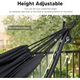 thumbnail image 4 of SUNCREAT Hammocks Standing Patio Hammock, Portable Hammock with Stand Foldable, Dark Gray, 4 of 8