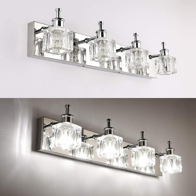 Modern Bathroom Light Fixtures Over Mirror Ip44 Chrome - Temu