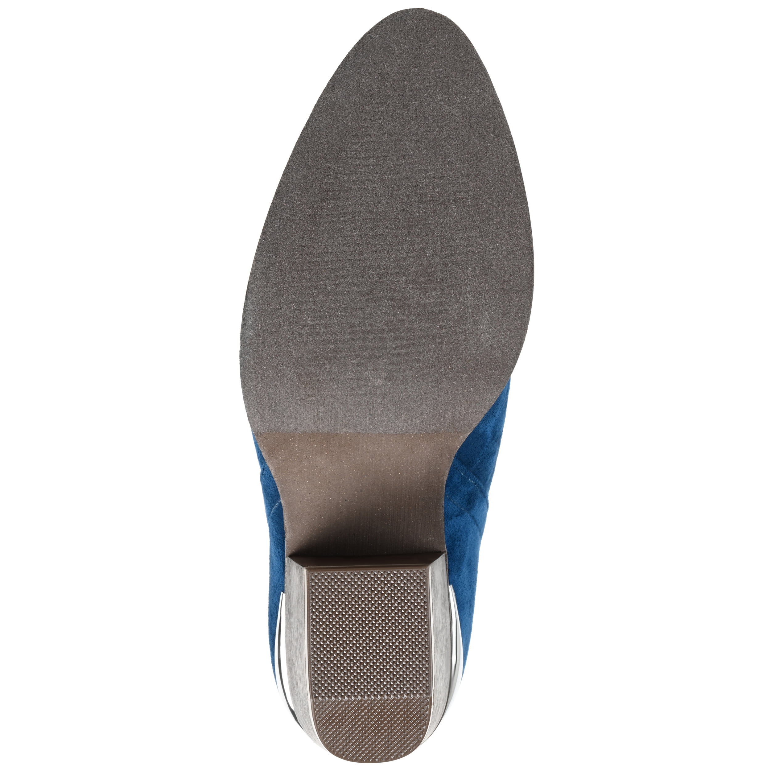Journee Womens Issla Pull On Stacked Heel Booties, Widths Available
