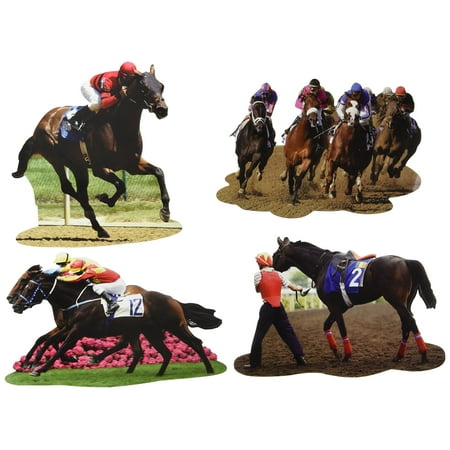 Beistle Horse Racing Derby Day Cutouts, Multicolored