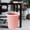 Pink, variant on Upgraded Striped Trash Can For Home Use Without Lid With Bag Retainer Ring Waste Bin For Kitchen Bathroom Bedroom Office Living Room 3 Gallon Plastic Garbage Bin T