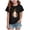 Black, variant on KPOPLK Kids Spooky Season Fall Tops Girls Halloween Ghost Short Sleeve Shirt Kids Girls Fall Halloween T-Shirts Size 11-12 Years,Black
