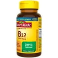 Nature Made Vitamin B12 1000 mcg Time Release Tablets, Dietary Supplement, 75 Count