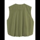 thumbnail image 4 of Chaleco Informal con Cremallera para Mujer, Estilo Cargo, Extragrande, con Dobladillo Fruncido, Sin Mangas, Chaquetas y Tops. Verde L, 4 of 7