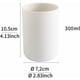 thumbnail image 2 of Vasos para cepillos de dientes 2 piezas, soporte para cepillos de dientes para baño, vaso, vaso de plástico de 300 ml (blanco y marrón), 2 of 5
