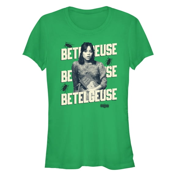 Junior's Beetlejuice Beetlejuice Astrid Name Stack Graphic T-Shirt