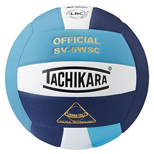 Tachikara Volley-ball Haute Performance Composite Sensi-Tec (Bleu Poudre/blanc/marine)