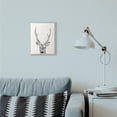 thumbnail image 2 of Stupell Industries Deer Portrait Grey Drawing Design Framed Wall Art by Victoria Borges, 2 of 8