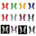 thumbnail image 2 of Patch Motif Floral Venise Dentelle Appliqué Brodé pour Mariée (2 Pcs) (Bourgogne), 2 of 2