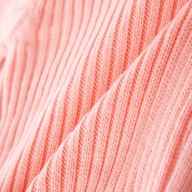 RXIRUCGD Mode Fille et Garçon Chandail Décontracté à Manches Longues Col Roulé Épais (Rose, Taille : 7 Ans)