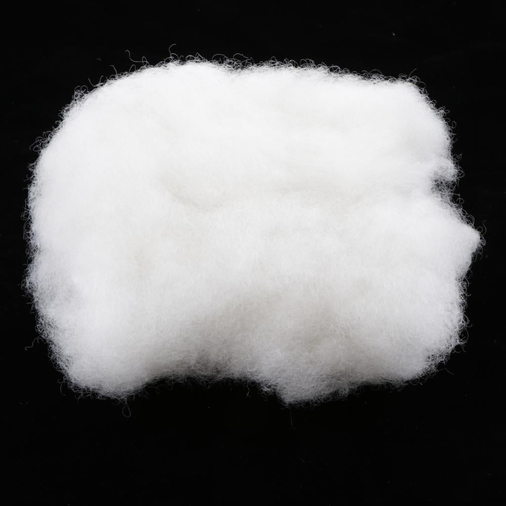 Filling Cotton Stuffing Cotton Basting Wadding Filling Material Fiber Filling  Cushion Filling Made Of Polyester, White, 150g 