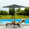thumbnail image 6 of Ambifirner 7.5FT Patio Umbrella Market Table Umbrella with 6 Sturdy Ribs, Push Button Tilt/Crank Outdoor Umbrella for Garden, Deck, Backyard, Pool and Beach, 6 of 7