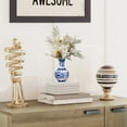 thumbnail image 5 of WHAMVOX Decorative Blue and White Porcelain Vase Delicate Vase 14.00X8.20X8.20CM, 5 of 8