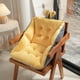 thumbnail image 4 of Cojín de terciopelo para silla de oficina con espuma viscoelástica, asiento y respaldo ergonómicos para oficina en casa, comodidad y alivio de la postura. Aestivo | Amarillo | AESTIVO, 4 of 7