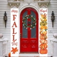 thumbnail image 4 of Fall Decorative Banners Thanksgiving Party Decorations Autumn Door Sign Pumpkin Maple Leaf Welcome Porch Sign For Fall Party Garden Yard, 4 of 6