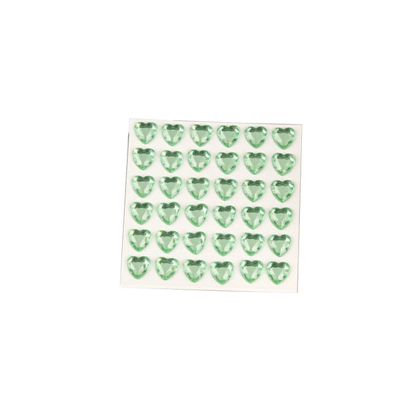 Inteprter 10 hojas de pegatinas de diamantes de imitación, decoraciones, calcomanías acrílicas, manualidades tridimensionales, pegatinas para uñas, Artesanía Verde oscuro Inteprter HA062096-14B