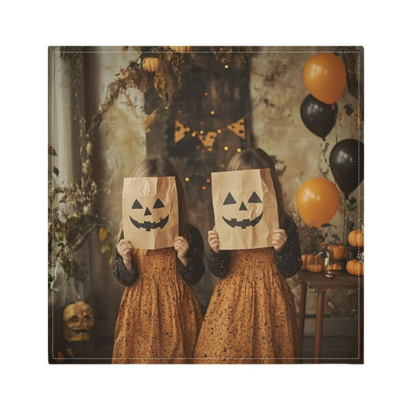 Qxltty Halloween Costumes Napkins 20×20in Perfect for Parties Dinners Weddings Cocktail Housewarming Cloth Napkins Set of 6