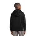 thumbnail image 2 of Sport-Tek Youth Sport Wick Fleece Hooded Pullover-XS (Black), 2 of 6