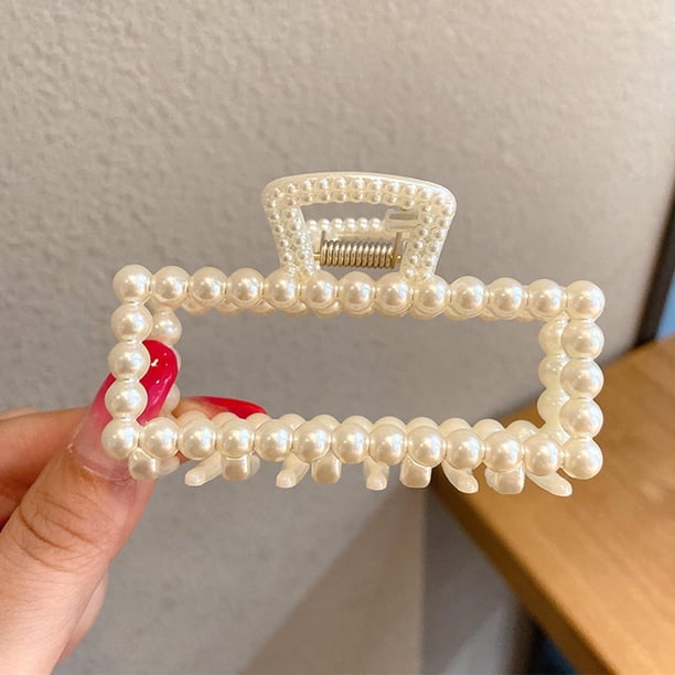 Pinzas Coreanas Para El Pelo, Pinzas Decorativas Para El Pelo Para Mujer, Boda rectángulo Colcomx Garra de pelo para mujer