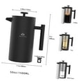 thumbnail image 2 of Fuliko French Press Coffee Maker, Double Wall Vacuum Insulated 304 Steel coffee press for camping and office use, 2 of 7