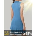 thumbnail image 5 of Tennis Dress for Women Golf Outfits with Shorts and Pockets Sleeveless Active Exercise Athletic Dresses for Women MistBlue M, 5 of 8