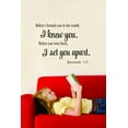 thumbnail image 1 of Before I Formed You In The Womb, I Knew You. Before You Were Born, I Set You Apart. Jeremiah 1:5 Bible Quote Vinyl Wall Decal 18x22 Inches, 1 of 2