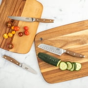 Thyme & Table 3-Piece Set, Acacia Handles with Stainless Steel Blades