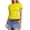 Yellow, variant on Gunia Women T Shirts Slim Fit Fashion Basic Short Sleeve T Shirt Casual Tee Tops Summer T Shirts For Women Yellow S