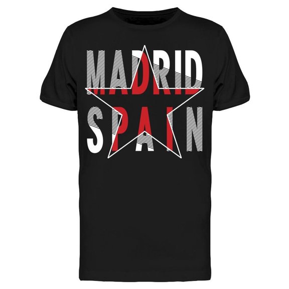 Madrid Spain Star Tee Men's -Image by Shutterstock