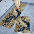 thumbnail image 5 of safarsa Kitchen Mats for Floor Set of 2 Pieces Marble Pattern Kitchen Rugs and Mats Non Skid Washable Kitchen Floor Mat(17" Wx30 L+17" Wx 47" L), 5 of 6