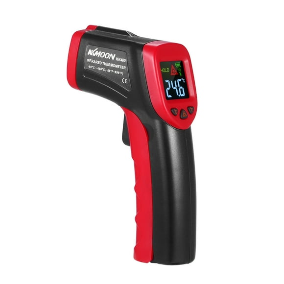 KKmoon -50~480℃ 12:1 Handheld Digital Non-contact IR Thermometer Temperature Tester Pyrometer Industrial Infrared Thermometer LCD