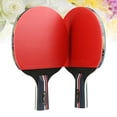 thumbnail image 3 of Juego de 2 raquetas de tenis de mesa profesionales de tres estrellas, fáciles de usar, para principiantes (1 mango recto, 1 mango horizontal)., 3 of 8