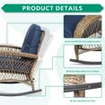 thumbnail image 5 of VIVIJASON Outdoor Rocking Chairs with Cushions, Navy Blue (Set of 2), 5 of 7