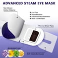 thumbnail image 4 of Steam Eye Mask Heated Warm Compress Disposable Self-Heating Lavender, 5 Masks, Sleep, Spa, Travel Essentials & Relaxation Gifts, 4 of 7