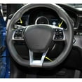 thumbnail image 2 of Enhance the Look of Your For Hyundai Sonata 2015 2019 with Scratch Proof Carbon Fiber Steering Wheel Button Cover Trim Set of 2, 2 of 12
