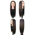 thumbnail image 3 of Hair Styling Practice Wig Head - Mannequin Hairdressing Training Head, High Temperature Silk Fiber, Soft & Durable, Hair Cutting Braiding Straightening Salon Training Head for Women, 3 of 3