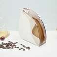 thumbnail image 4 of Ludlz Coffee Filter Holder Coffee Paper Storage Rack Coffee Filter Paper Container Stand Filter Paper Holder Dust-proof Acrylic Hand-drip Coffee Filter Paper Storage Container Holder Rack, 4 of 7