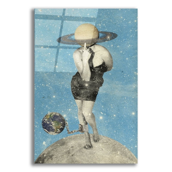 Epic Art 'Spacin' Out' by Elo Marc, Acrylic Glass Wall Art, 12"x16"