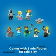 LEGO City Robot World Roller-Coaster Park Set, Building Toy with 8 Minifigures, Creative Gift for Kids, 60421