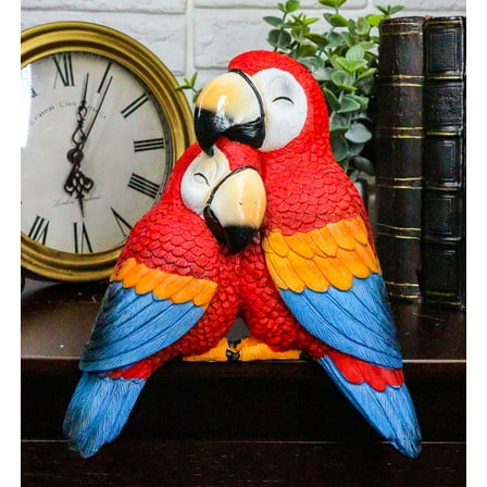 Ebros Tropical Red Scarlet Macaw Parrots Cuddling Shelf Sitter Figurine