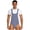 Navy Blue, variant on Mens Overalls-style Striped Bodysuit Nightwear Buttoned Crotch Bodysuit Top Pajamas Shirt Navy Blue XXL