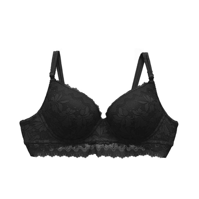 Brassiere Vicky Form para Mujer, Copa Completa con Varilla y Encaje Negro Talla 38B