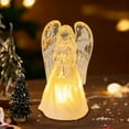 thumbnail image 5 of LED Light-Up Acrylic Angel Ornaments - Crystal-Like Cherub Angelic Night Light, Festive Christmas Decoration, Sparkling Imitation Crystal Angel Ornament for Home, 5 of 6