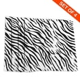 thumbnail image 4 of DouZhe Polyester Placemats Set of 4, Black Animal Tiger Stripe Pattern Heat Resistant Place Mats for Dining Table, 12" x 18", 4 of 7