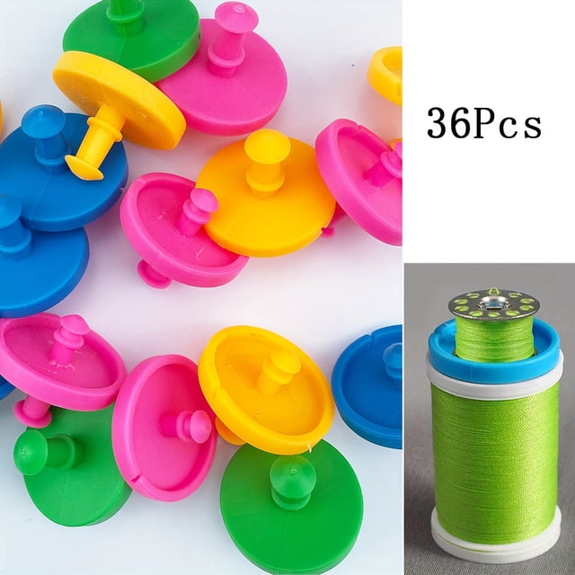 HLONK 12pcs Bobbin Protectors Spool Top Keep Threads Organized And Tidy