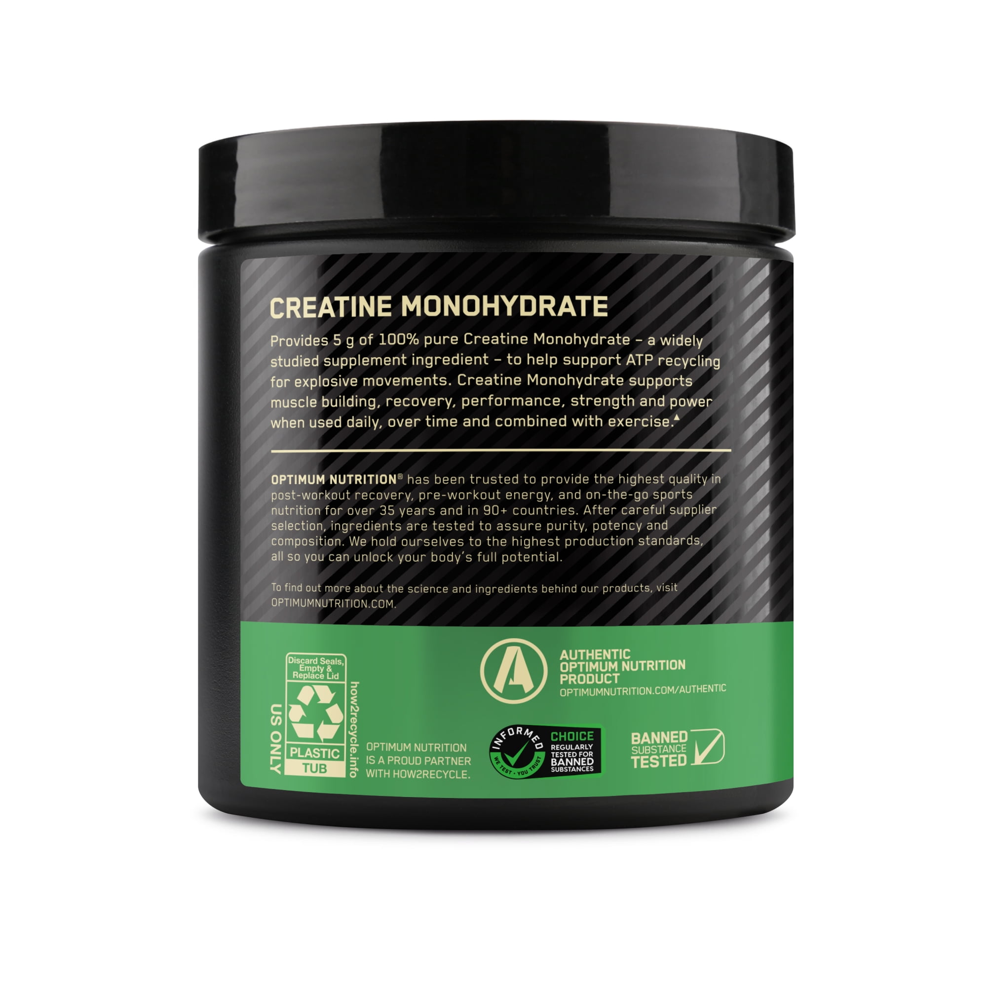 Optimum Nutrition Blueberry Lemonade Micronized Creatine Powder, 60 Servings