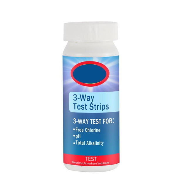 Tiras De Prueba Para Piscinas Prueba 3 En 1 Productos Químicos Para Piscinas Papel Prueba De Ph Papel Alcalinidad Total Dureza Tiras De Prueba De Ph Del Agua Kearding OD013493-00