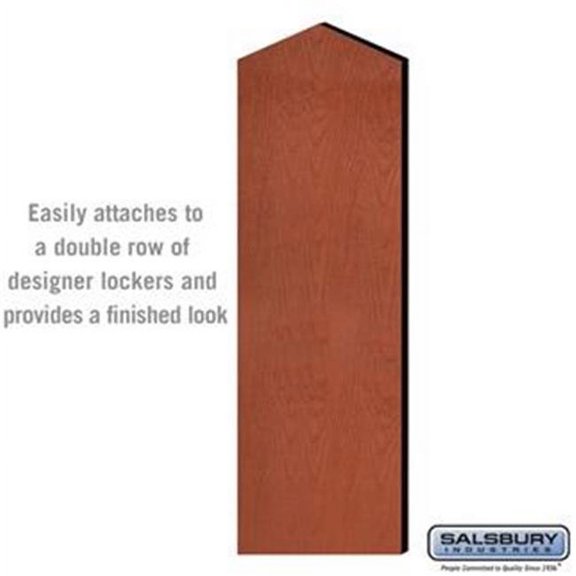 SalsburyIndustries 6 ft. High - 21 in. Deep Designer Wood Locker Double End Side Panel - Cherry